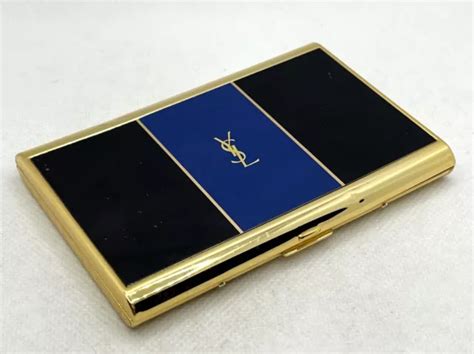 yves saint laurent ysl vintage designer vintage cigarette cases|Yves Saint Laurent Cigarette Case .